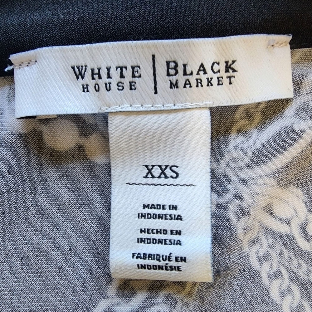 White House Black Market Chain Print V-Neck Tunic Dress – XXS - Picture 5 of 7